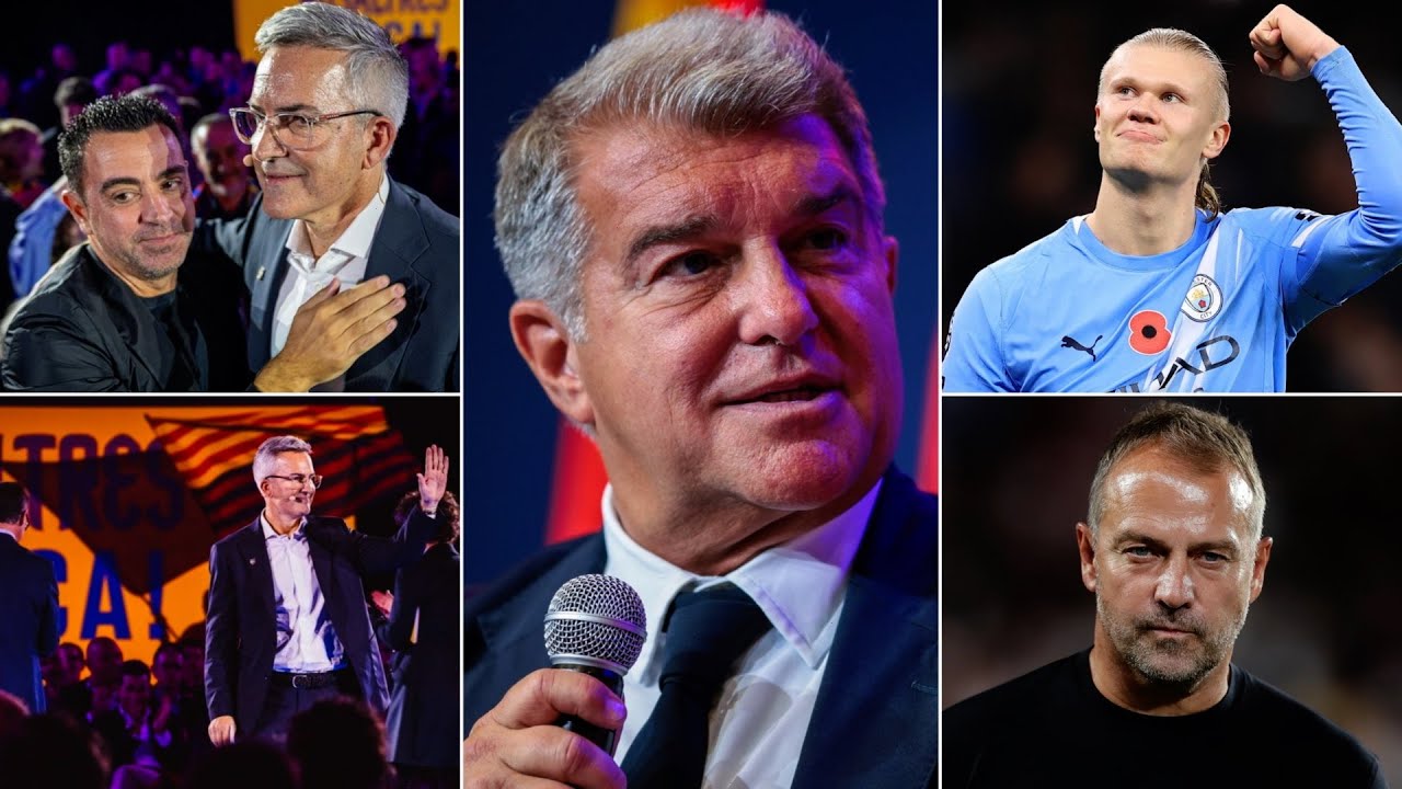BARELONA NEWS FT JOAN LAPORTA, VICTOR FONT, XAVI HERNANDEZ & ERLING HAALAND