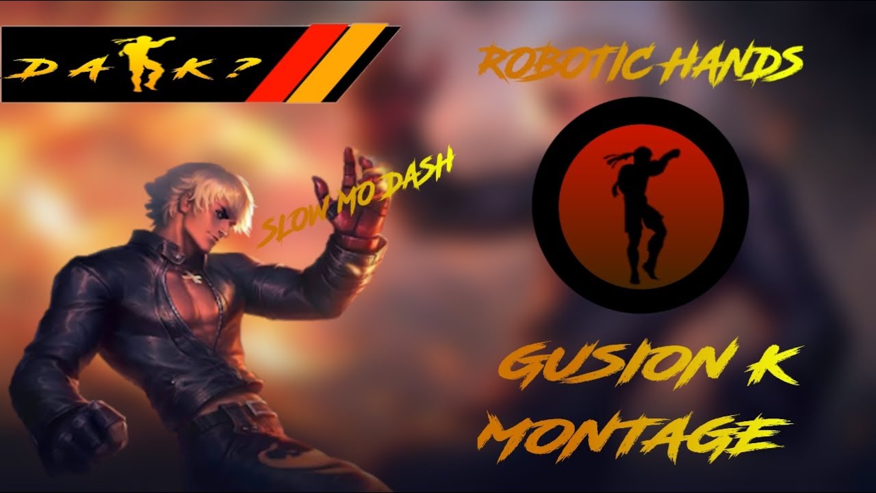 GUSION ROBOTIC HANDS MONTAGE⚡|SLOW MO DASH|MLBB✓