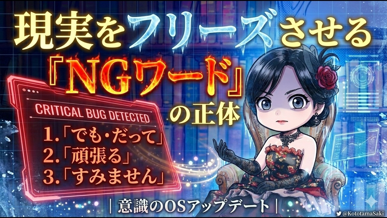 現実をフリーズさせる「NGワード」の正体｜意識のOSアップデート