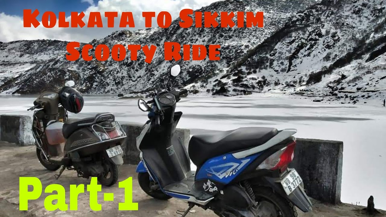 Kolkata to Sikkim Gearless Scooty Ride🔥|Part-1|Motobloging❤️