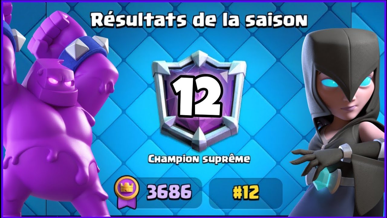 #12 Season End with Elixir Golem Deck.!
