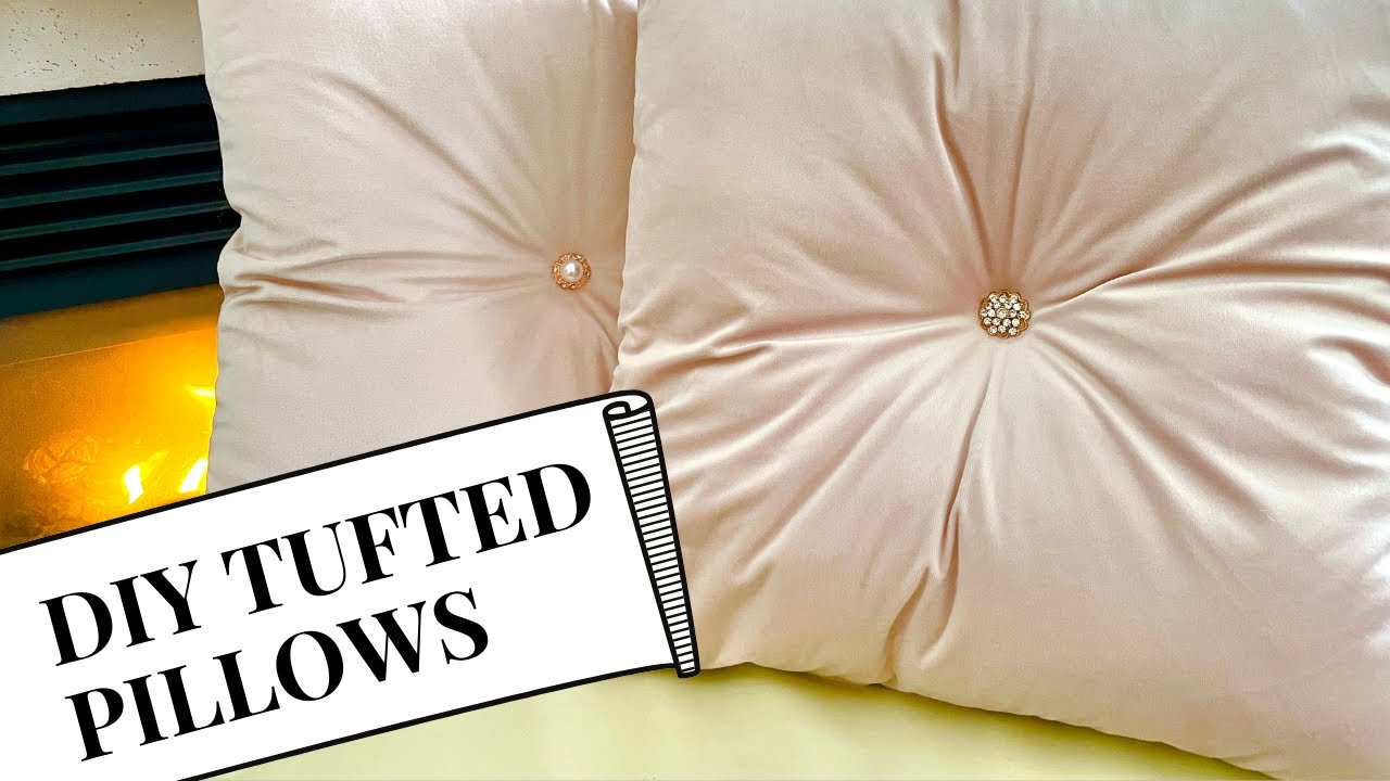DIY Glamorous Tufted Pillows