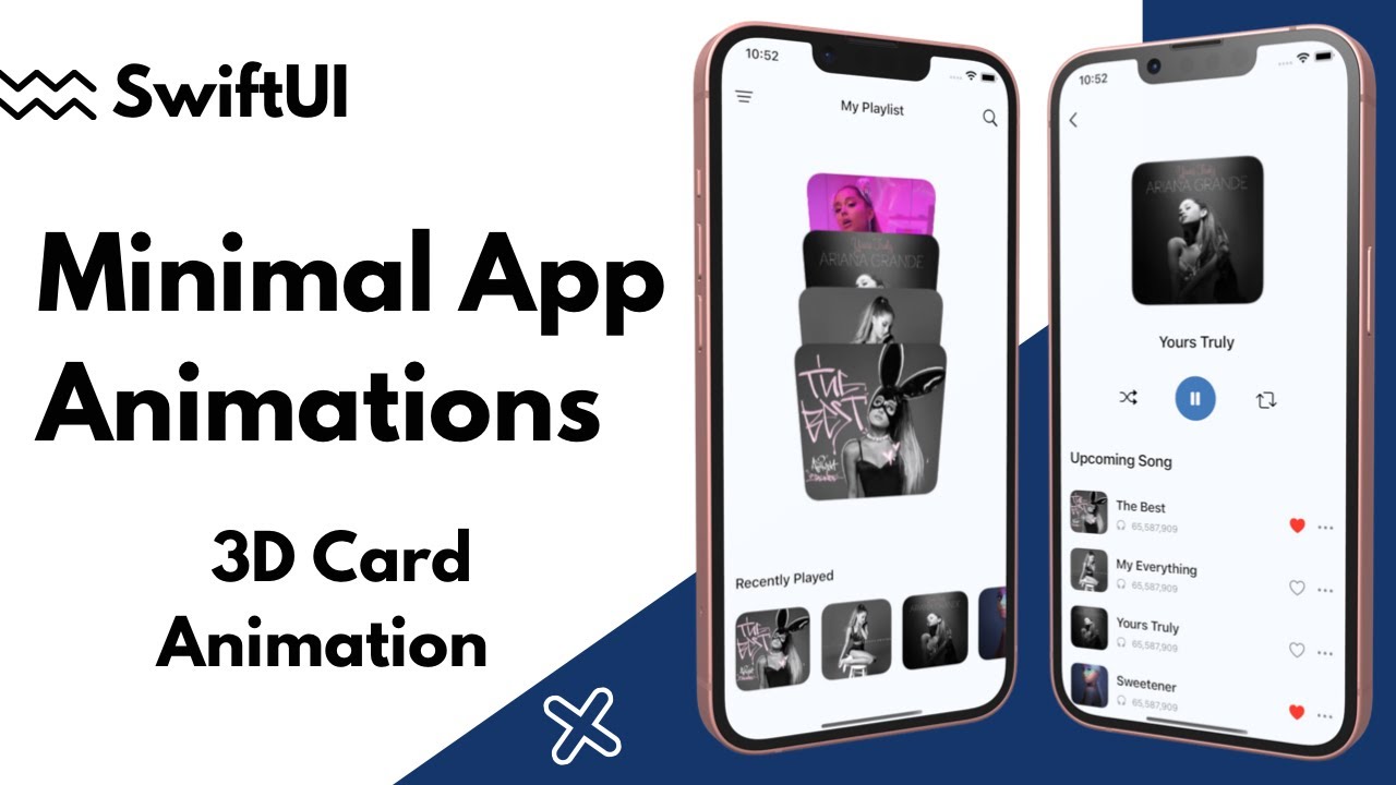 SwiftUI Minimal App Animations - 3D Card Animation - Xcode 13 - SwiftUI Tutorials