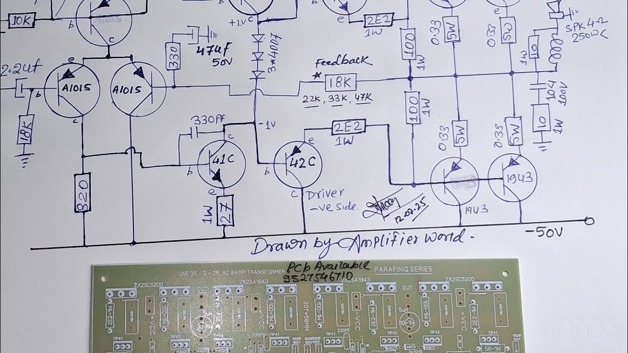 200+200W stereo amplifier pcb with circuit diagram study 9527546710 WhatsApp