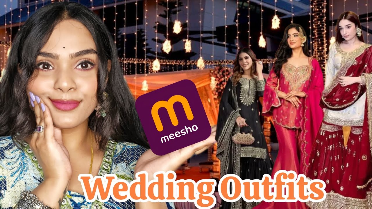 Affordable Meesho Wedding Outfits || Heavy suits & sharara sets || Try on haul + Styling tips