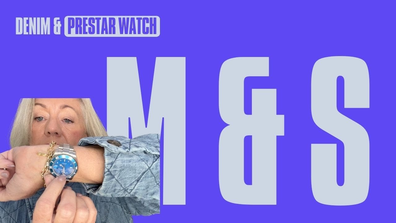 All things blue - Marks and Spencer Denim and a Prestar Watch