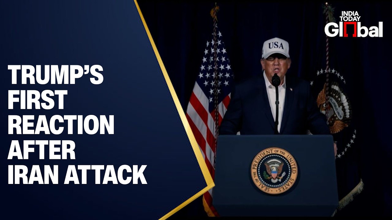 Live: Trump’s First Reaction After Israel & US Attack on Iran