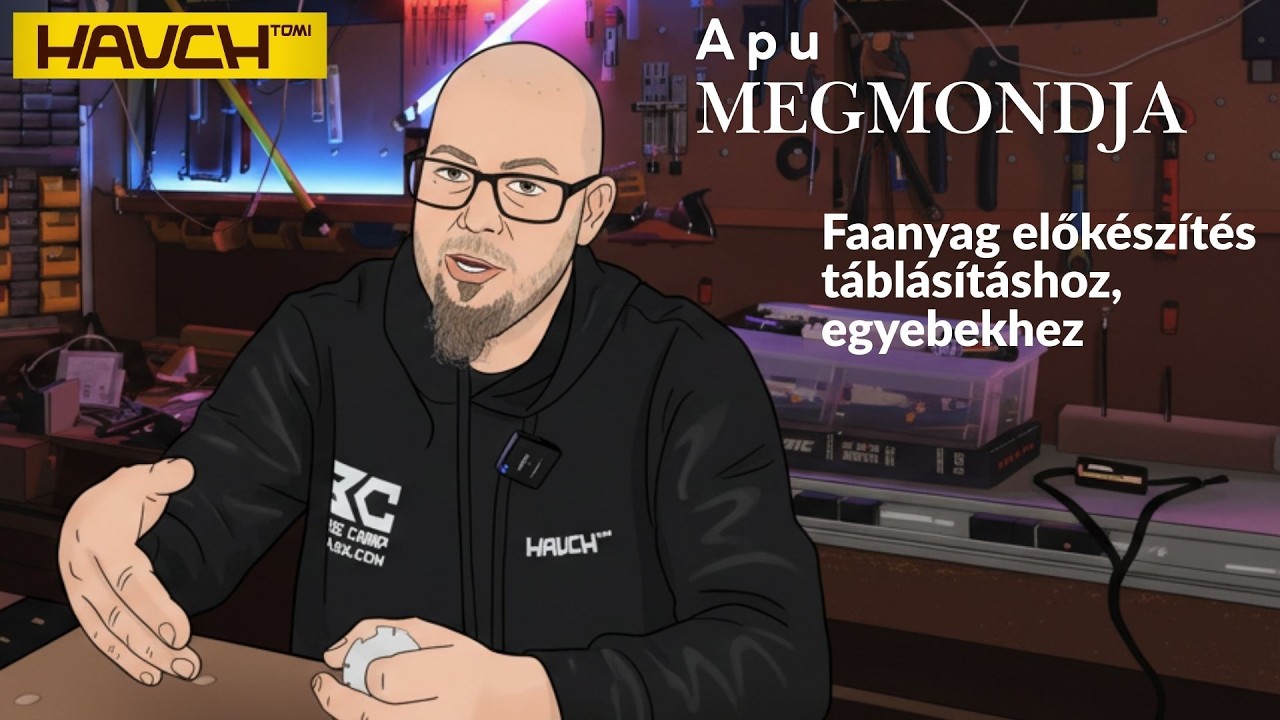 Apu megmondja:  Faanyag előkészítés táblásításhoz, egyebekhez