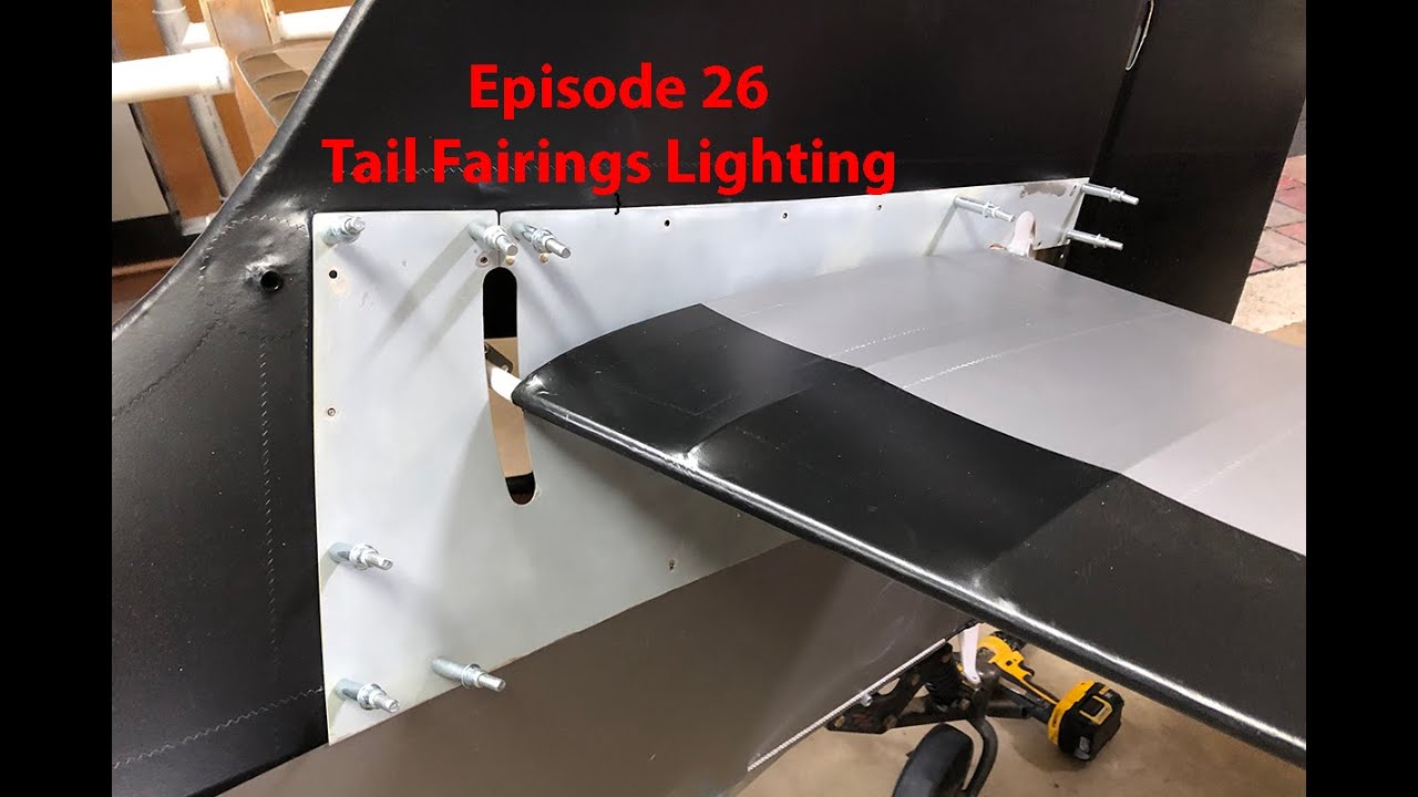 Kitfox 7 Apex Build Episode 26 Tail Fairings & Lighting