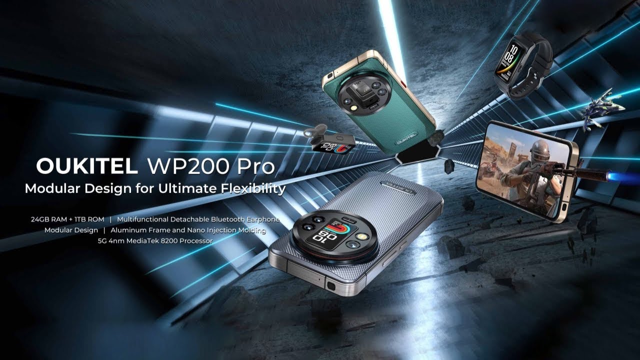 OUKITEL - WP200 Pro: Detachable Modules & Powerful Performance!