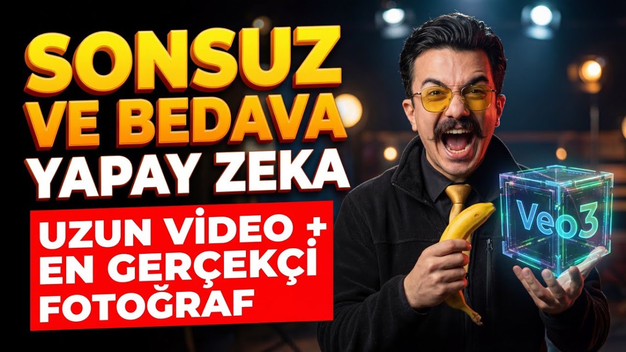 Sınırsız ve Ücretsiz!Yapay Zeka ile UZUN Film ve Animasyon Nasıl Yapılır? (Veo3 & Nano Banana Pro)