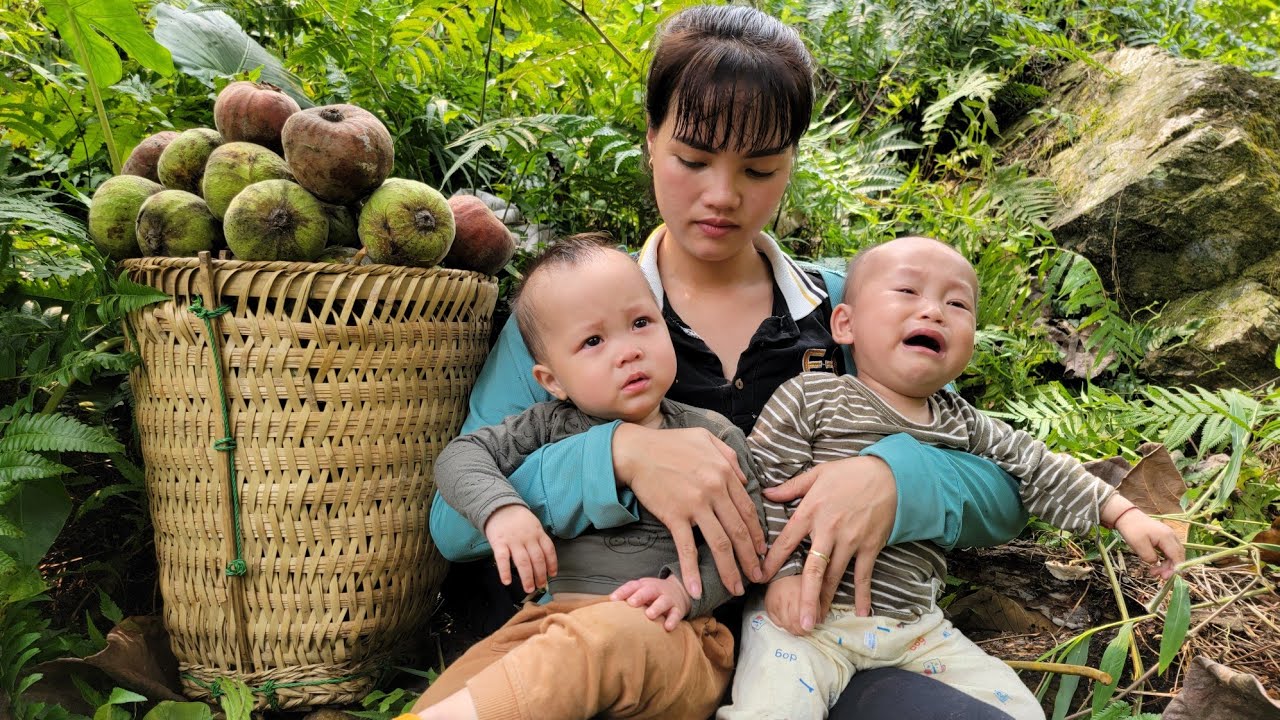 Life is deadlocked, mother and baby Looking for big figs to sell | Quan Van Truong