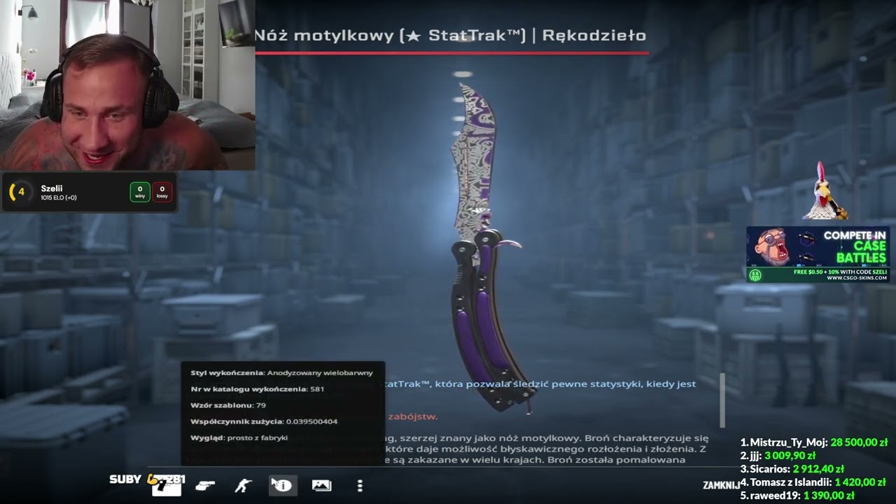 szeli dropi nóż 5k ! 23 07 2024