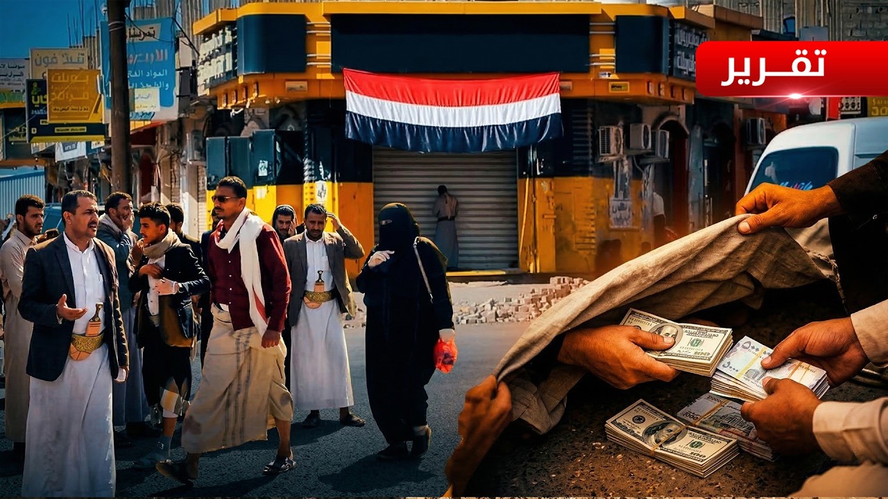 مارب | توقف محلات صرافة عن صرف العملات يربك المواطنين وينعش السوق السوداء - تقرير: فؤاد المجيدي