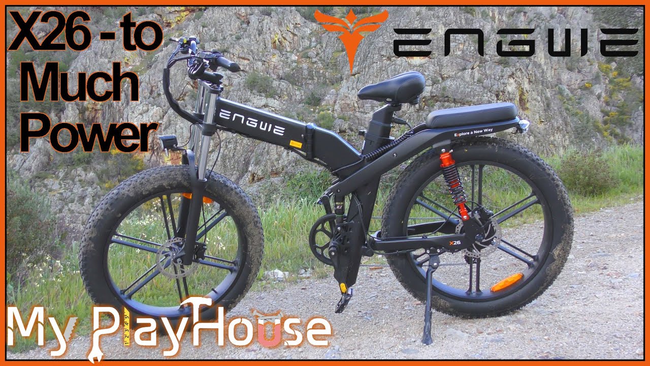 Top of the line ENGWE X26 E-bike - Mountain Driving - 1370