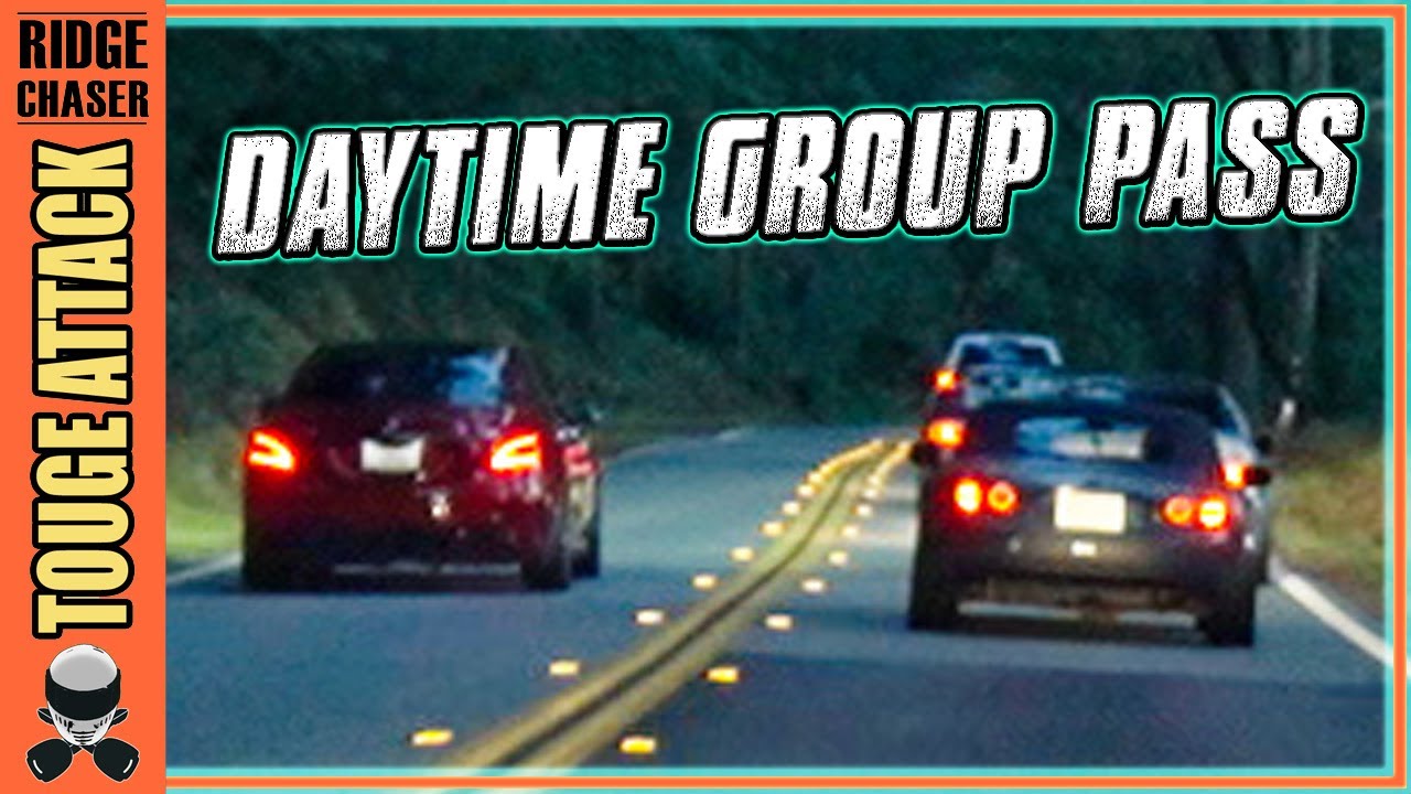 SKETCHY or SAFE? 峠 Passing multiple cars on canyon road / touge daytime