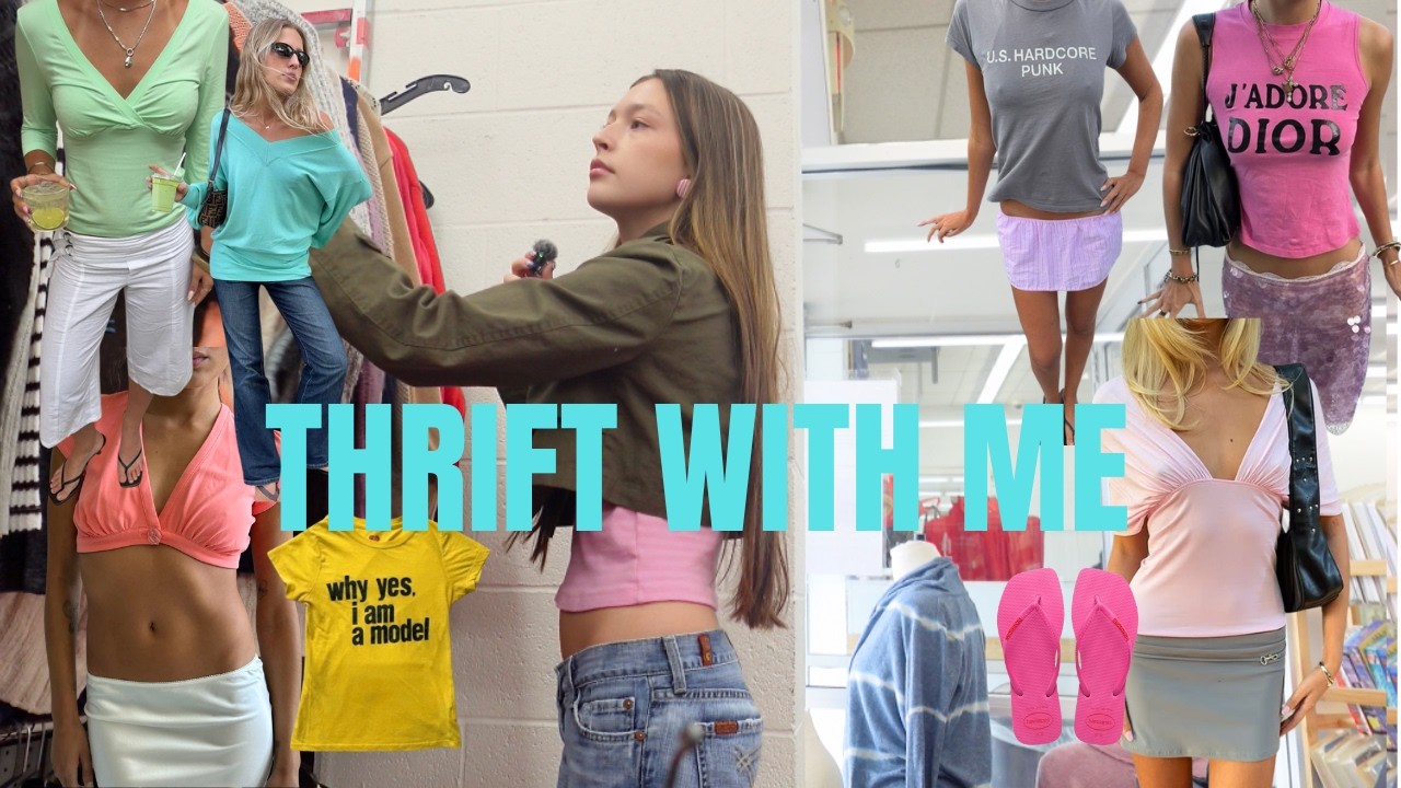 Thrift with me for my spring wardrobe 🌸