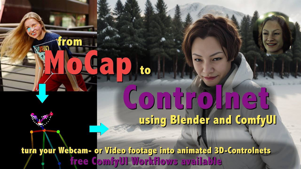 Превращайте MoCaps в 3D-Controlnets в изображения/видео ComfyUI