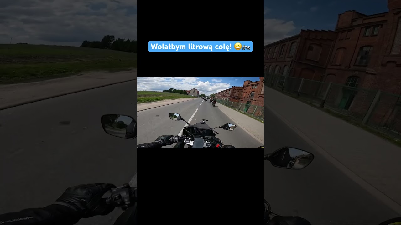 Wolałbym litrową colę! 😆🏍️ #motocykl #motocyklista #motocykle #moto #ścigacze