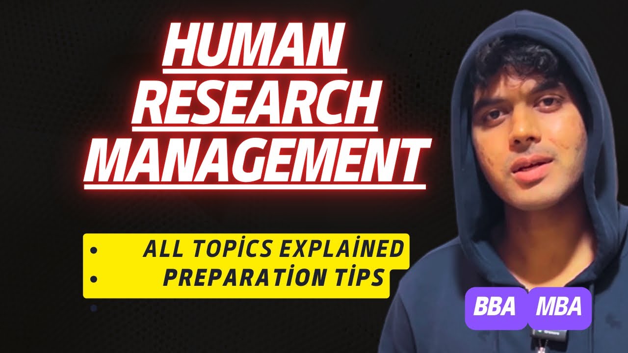 Human Resource Management for BBA 2nd Semester | All Topics Explained