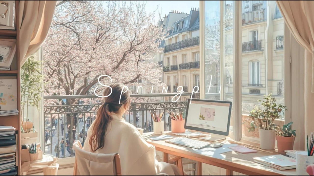 playlist for spring lofi, 집안일 재택 공부 틈새에 봄바람 로파이가 스며들게 | no lyrics, Inspired by Paris🌸 봄 플리