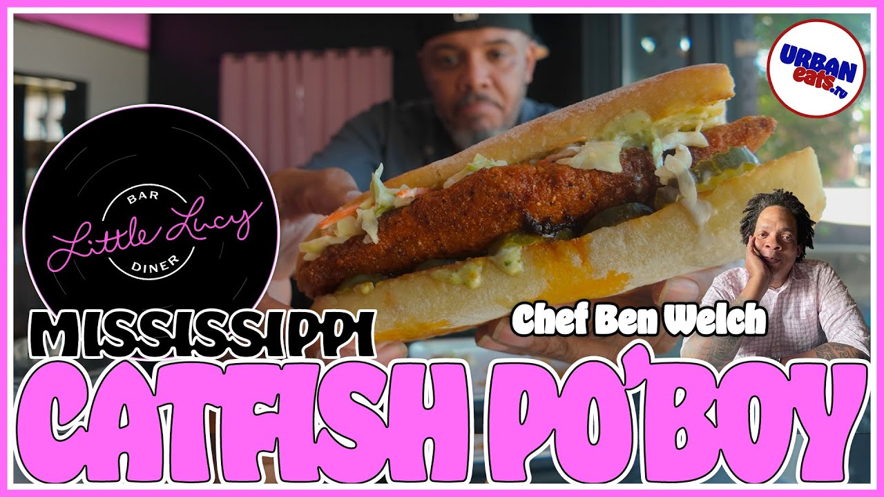 St. Louis Best Soul Food Gem! Little Lucy’s INSANE Catfish Po' Boy, Rib Sandwich & Collard Green Dip