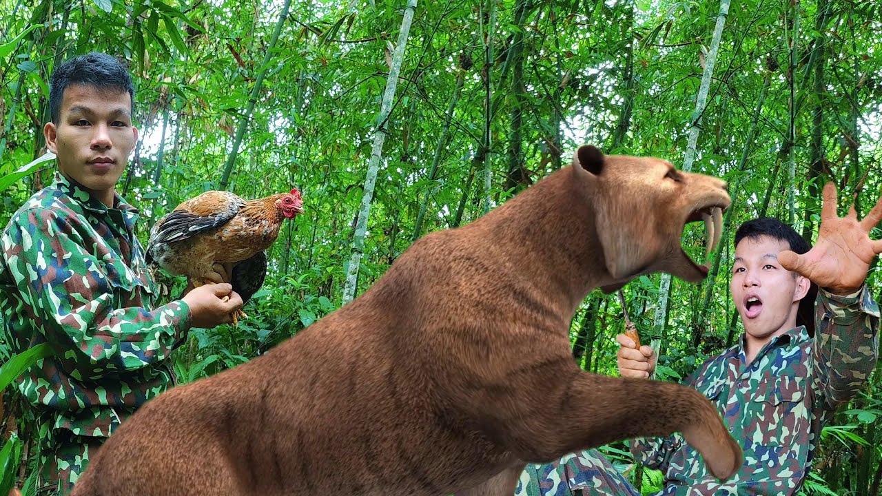 Wild Chicken TRAP Secrets Revealed to Survive Rainforest.#survival #alone #tiger #hunting #wildlife