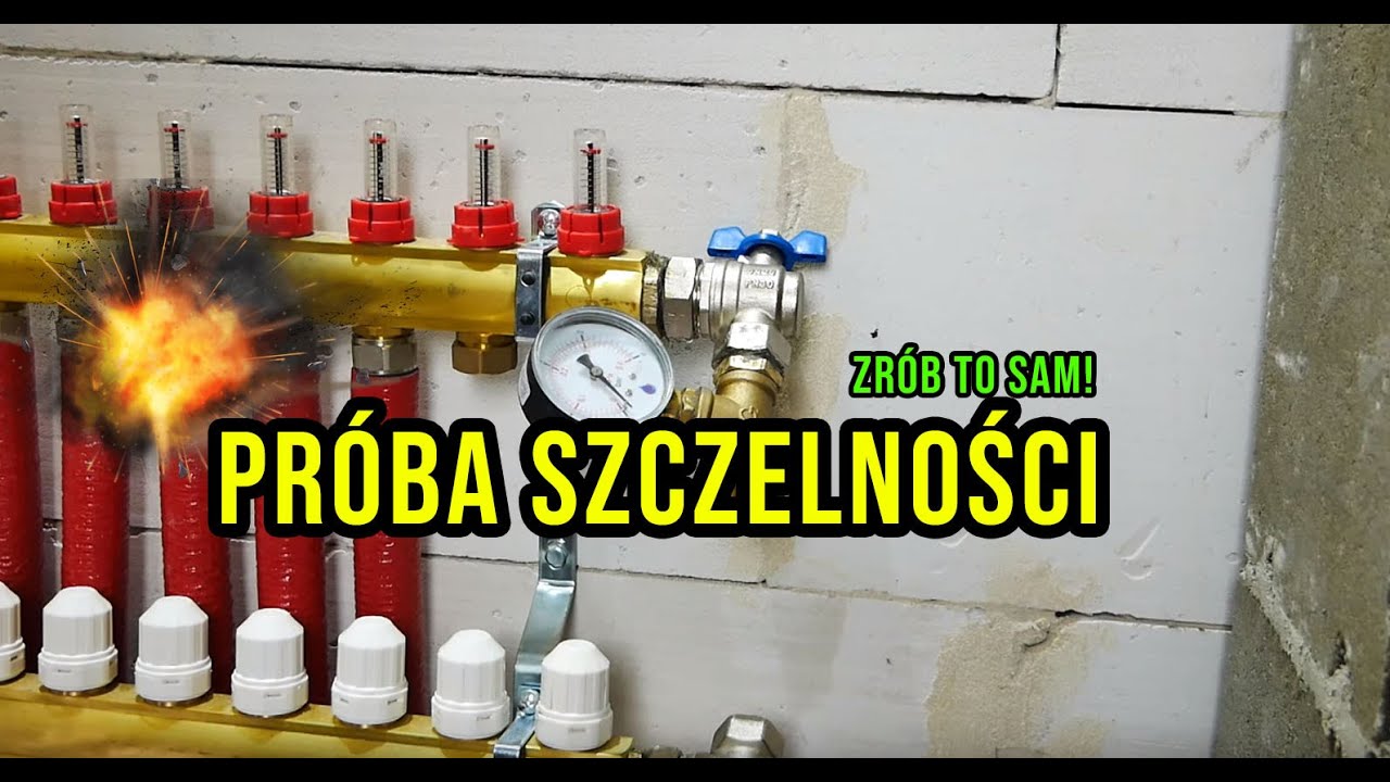 Jak wykonać ogrzewanie podłogowe samemu. cz 4. Podłogówka w domu. Próba szczelności.