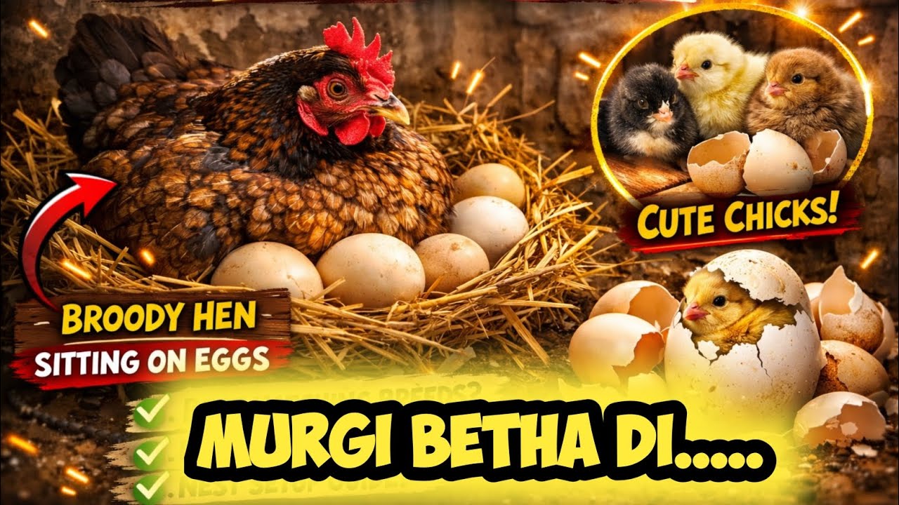Murgi Andon Py Betha Di 🐔 | Natural Egg Hatching Punjabi Vlog