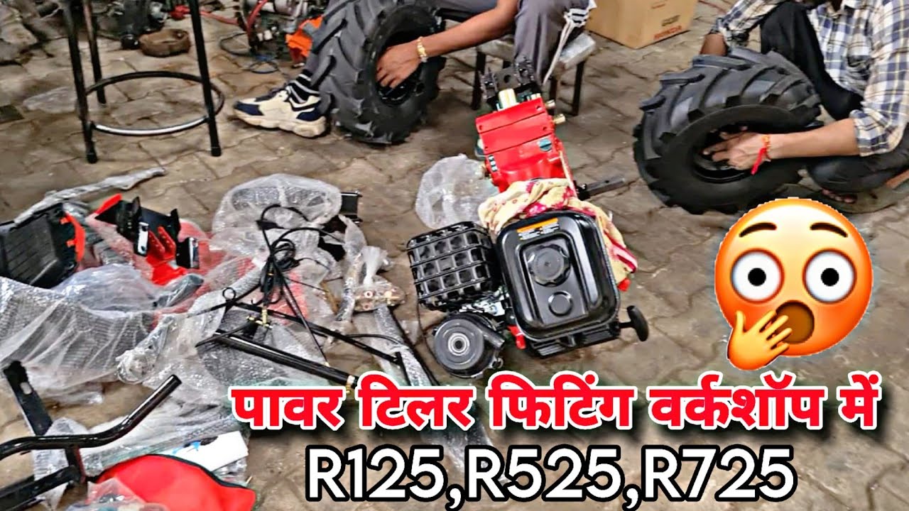 R125 R525 R725 POWER TILLER SRAJA UNBOXING FITTING Mini Tractor Raja Enterprises 