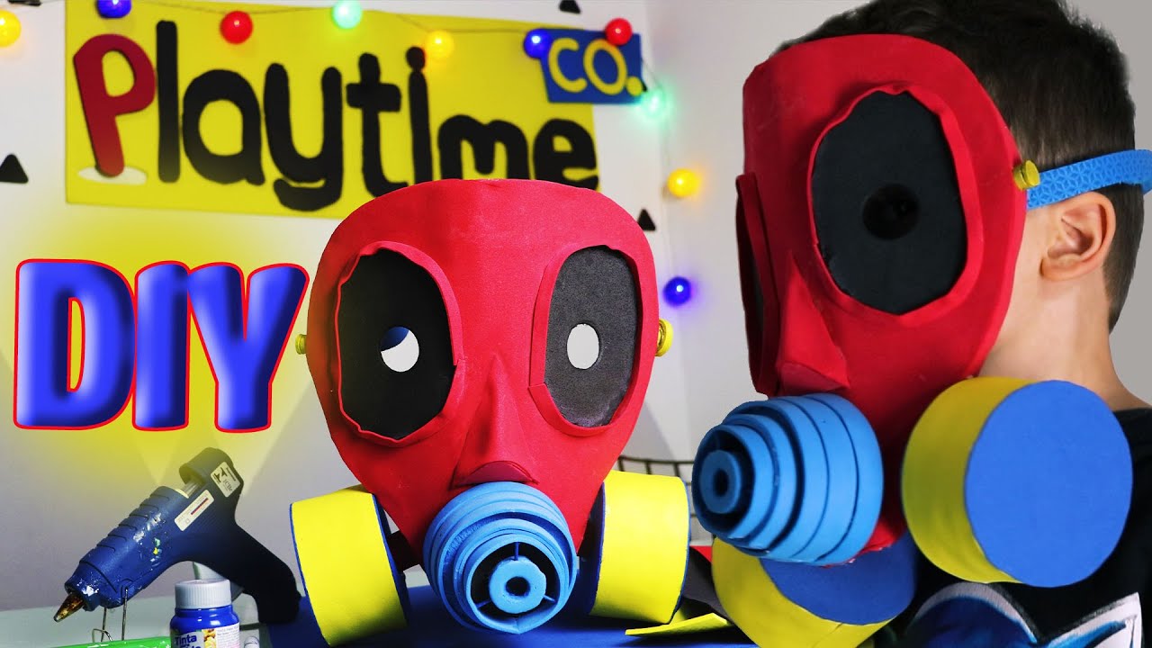 Como Fazer a Máscara de Gás do Jogo Poppy Playtime Capítulo 3 - DIY | Tutorial | Na Vida Real