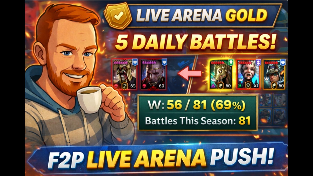 F2P Live Arena Gold, can i keep my win rate ? Raid Shadow Legends
