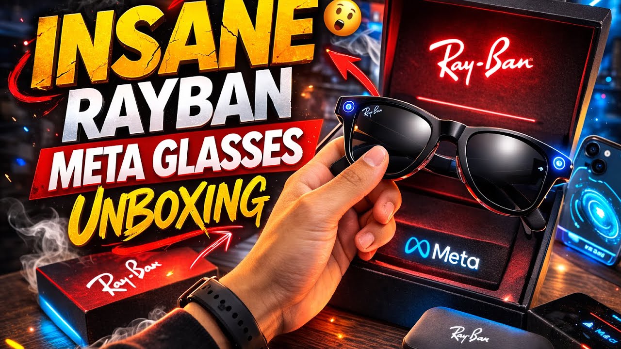 Ray-Ban Meta Glasses Unboxing | Future Technology! Meta AI Glasses 😎 | Voice Control, Camera & Music