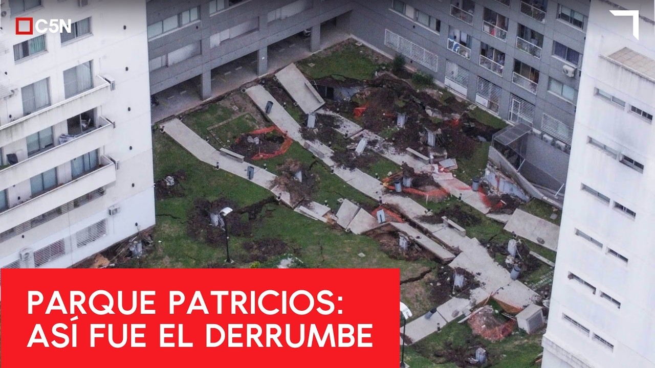 ASÍ FUE el MOMENTO del DERRUMBE en PARQUE PATRICIOS
