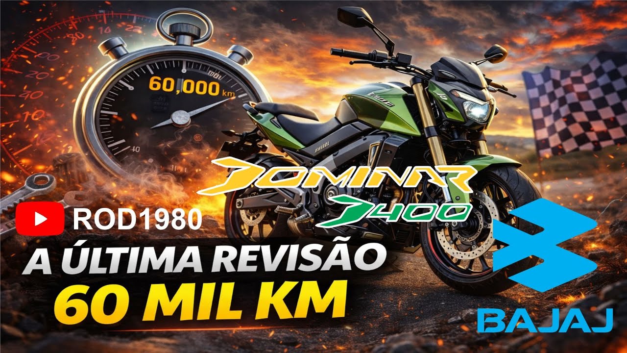 Dominar 400 - revisão de 60 mil km, a última.