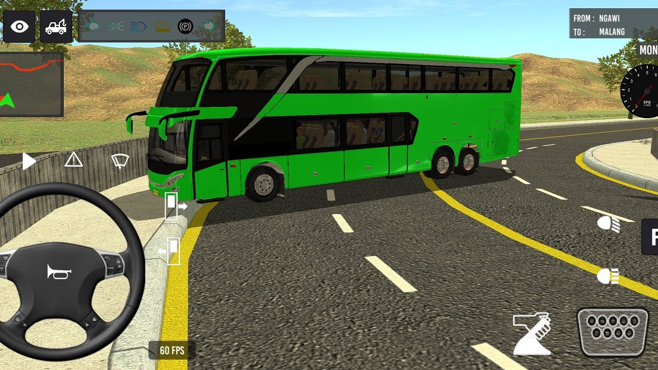 Euro Bus Driving Game PublicTransportation 2024 Indonesia BusSimulator Android Gameplay #86
