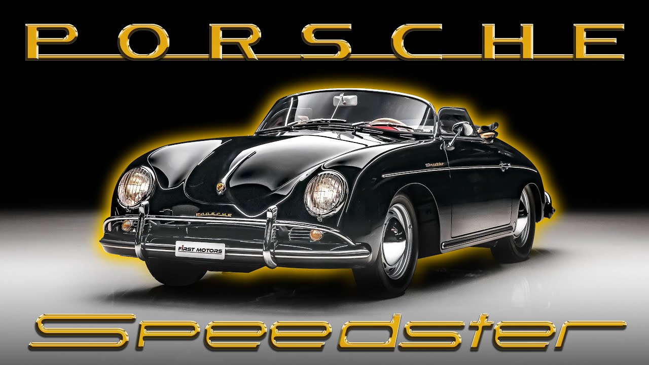 A Rare Black 1957 Porsche 356A T2 Speedster 1600 Super (4K)