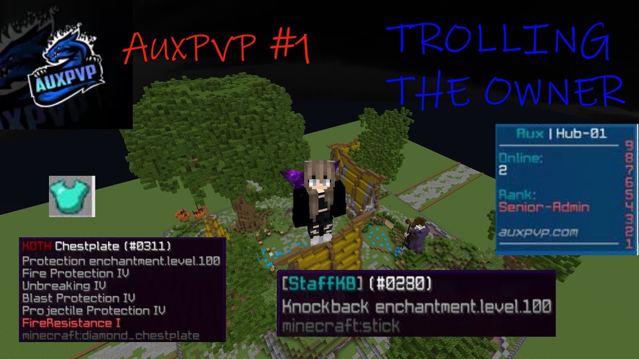TROLLING OWNER + I GET SRADMIN (NEW HCF SERVER NEED STAFF) | AuxPvP #1