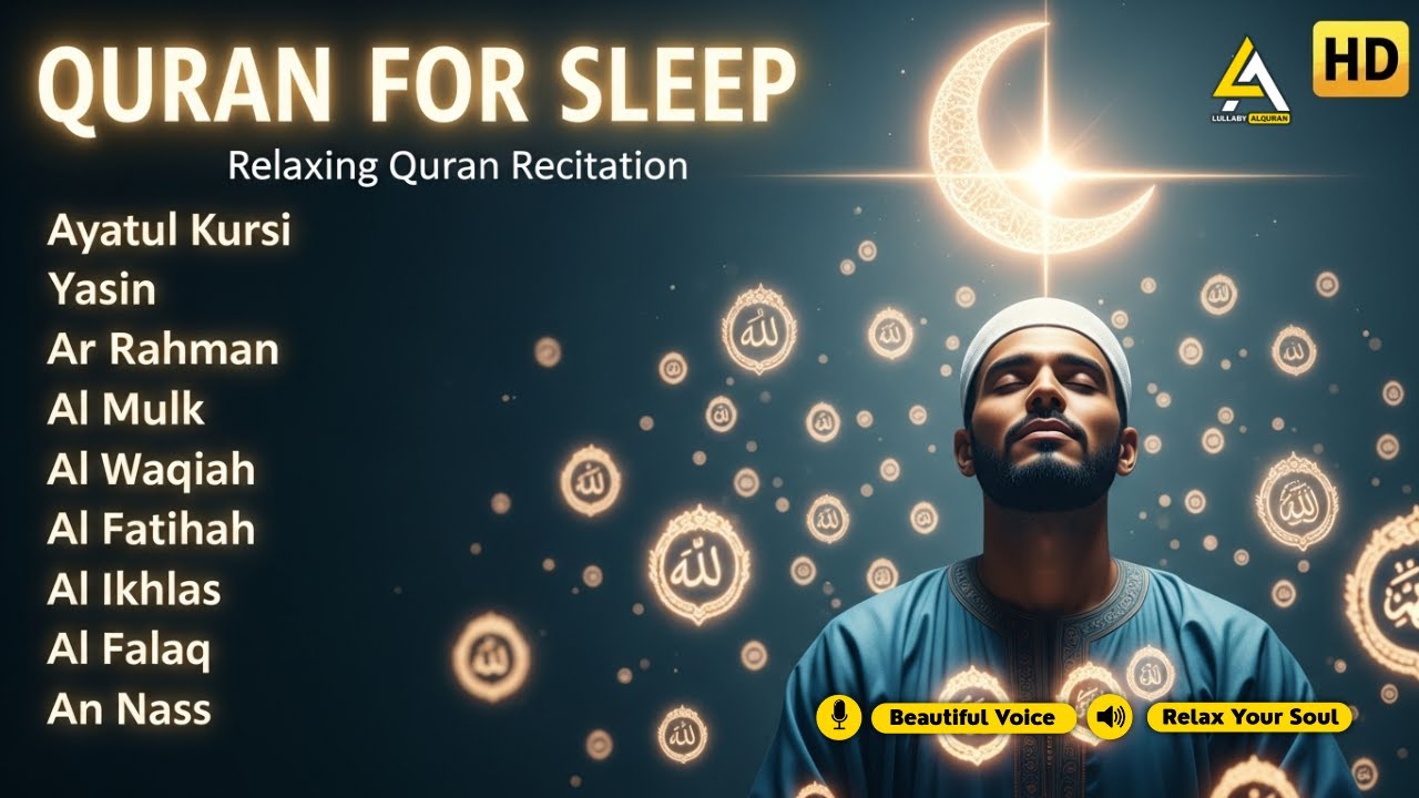 Peaceful Quran for Sleep & Relaxation ✦ Yasin, Ar Rahman, Al Waqiah, Al Mulk
