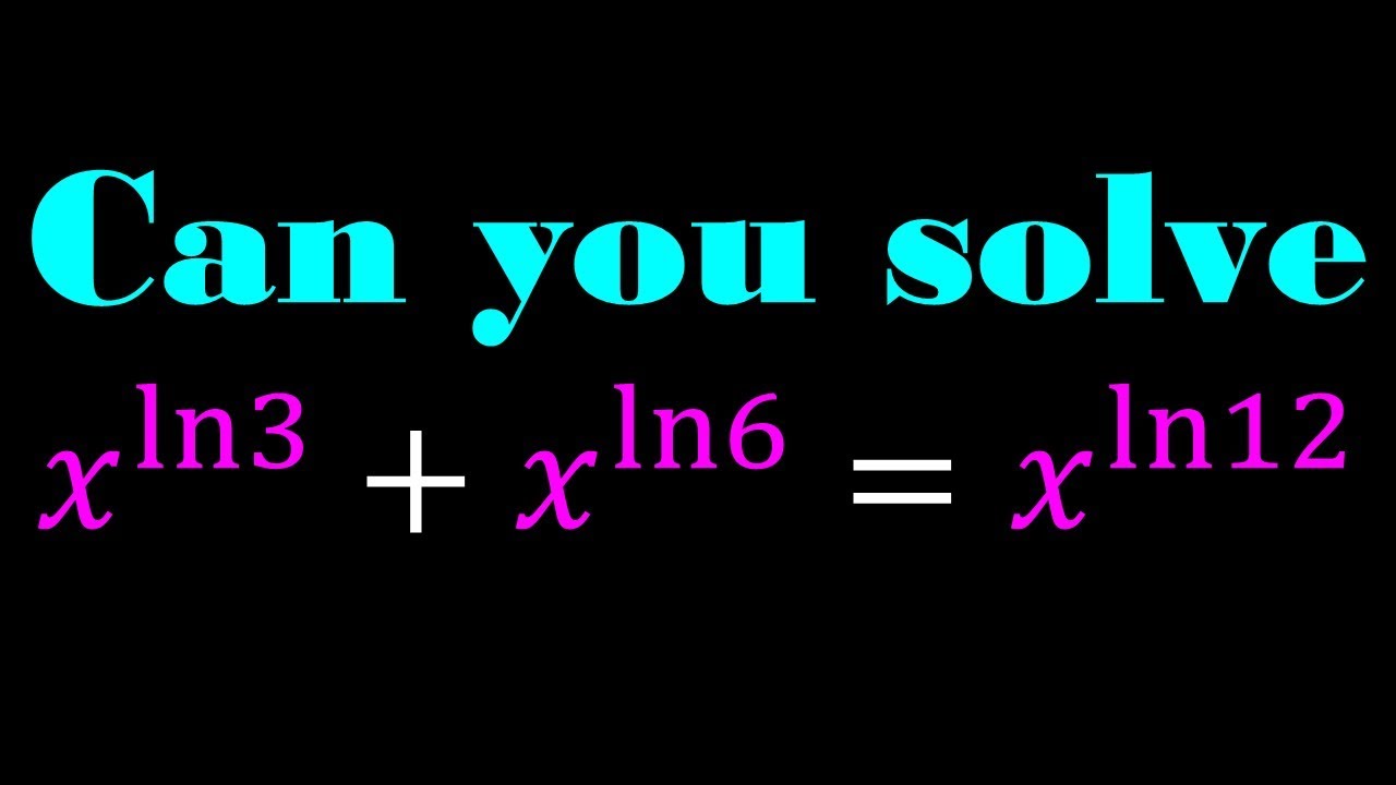 A Log Exponential Equation | Math Olympiads #maths