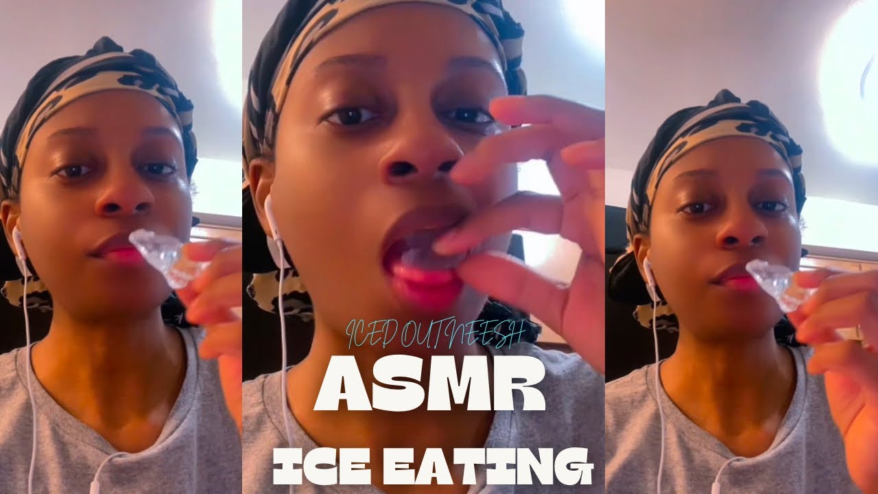 ASMR ICE EATING| CRUNCHY ICE