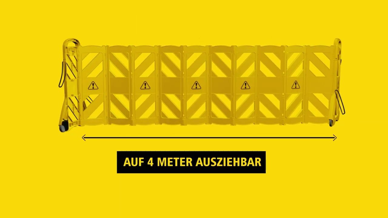 Plastic Foldable Safety Barrier | 4m Mobile Spill & Maintenance Barrier