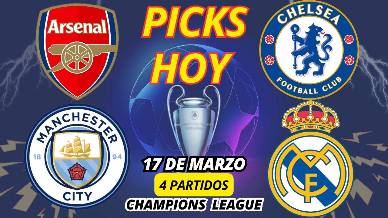 🔥PRON&Oacute;STICOS CHAMPIONS LEAGUE 17 MARZO | City vs Madrid, Arsenal vs Leverkusen y m&aacute;s! ⚽