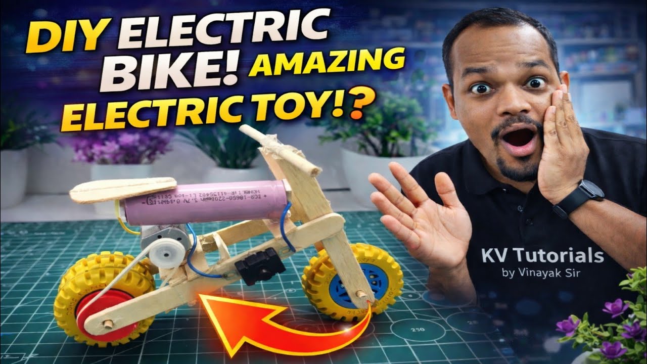 How To Make Bike |  Amazing DIY Electric Bike | #toys #diy #schoolproject #scienceproject 
