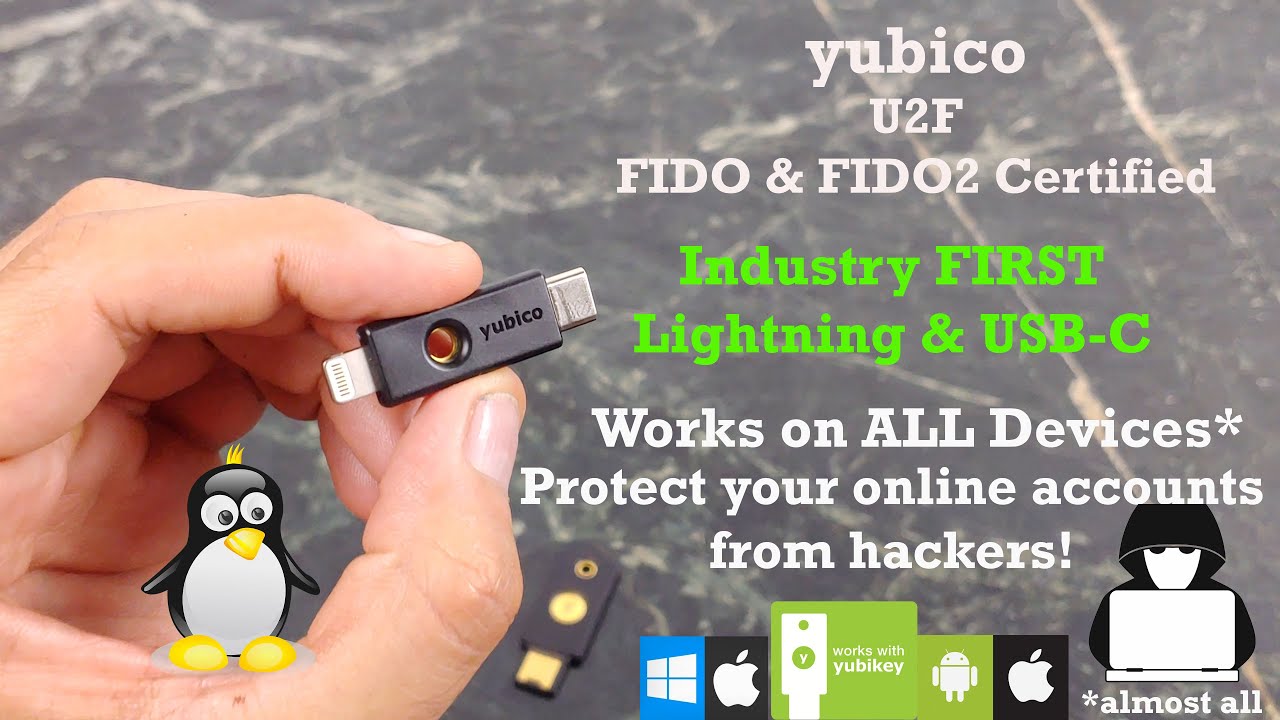 Ключи Yubico Yubikey 5ci U2F Защитите свой онлайн-мир от хакеров!