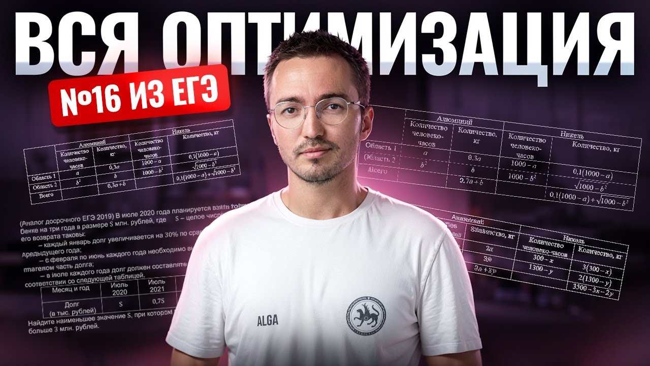 ВСЯ оптимизация на ЕГЭ: задание 16 | Профильная математика | Артур Шарафиев | Умскул