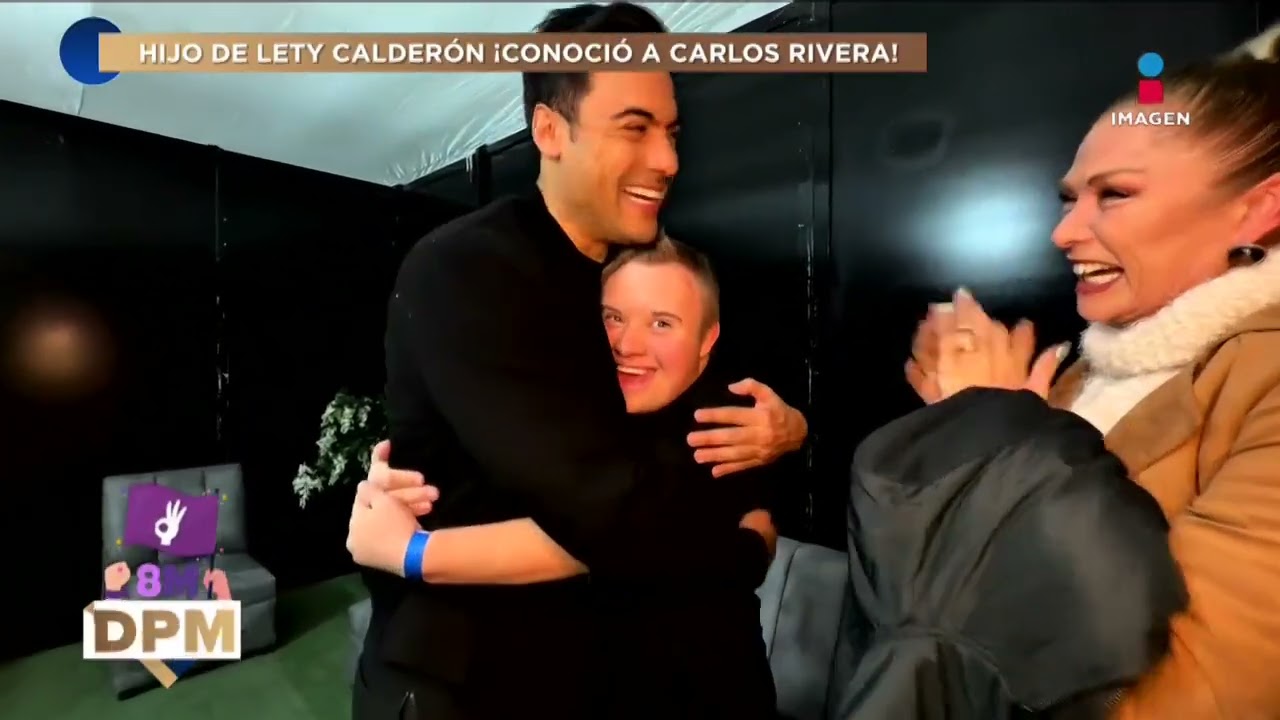 EXCLUSIVA ¡Luciano, hijo de Lety Calderón logra CONOCER a Carlos Rivera previo a su concierto! | DPM