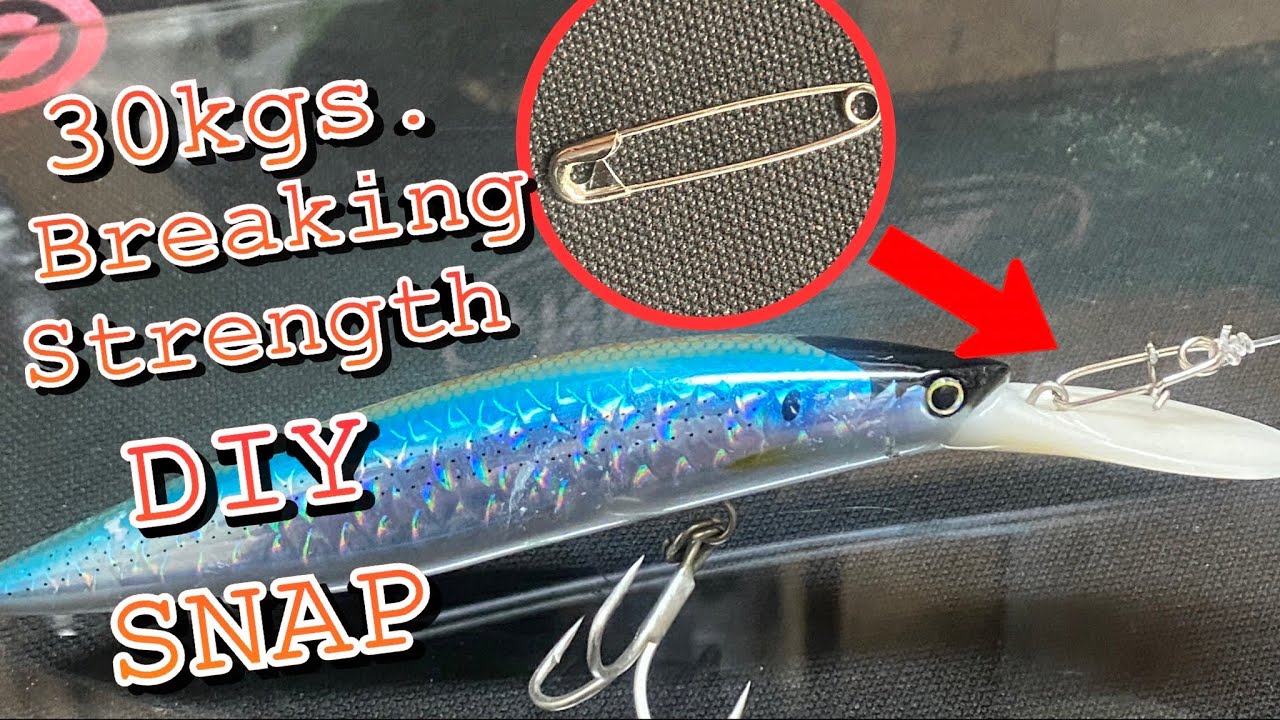 DIY FISHING SNAP | FISHING HACK | SAFETY PIN HACK
