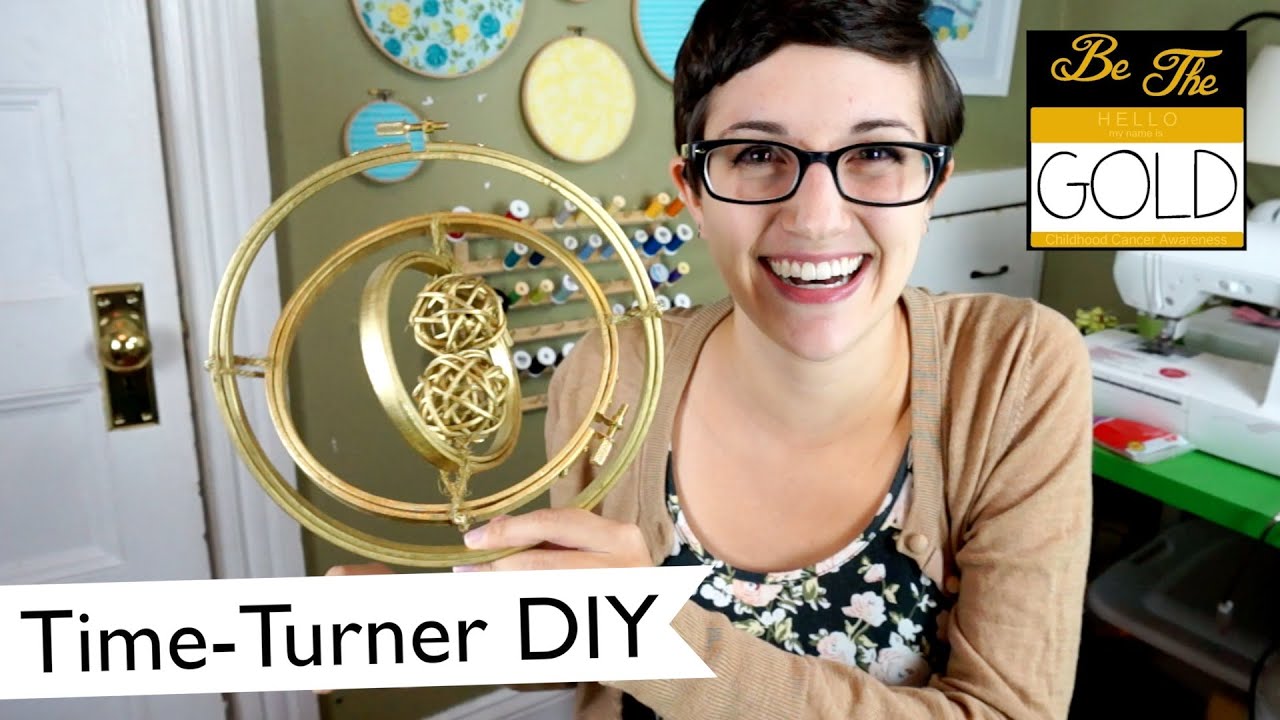 Giant Time-Turner Decoration Tutorial | @laurenfairwx