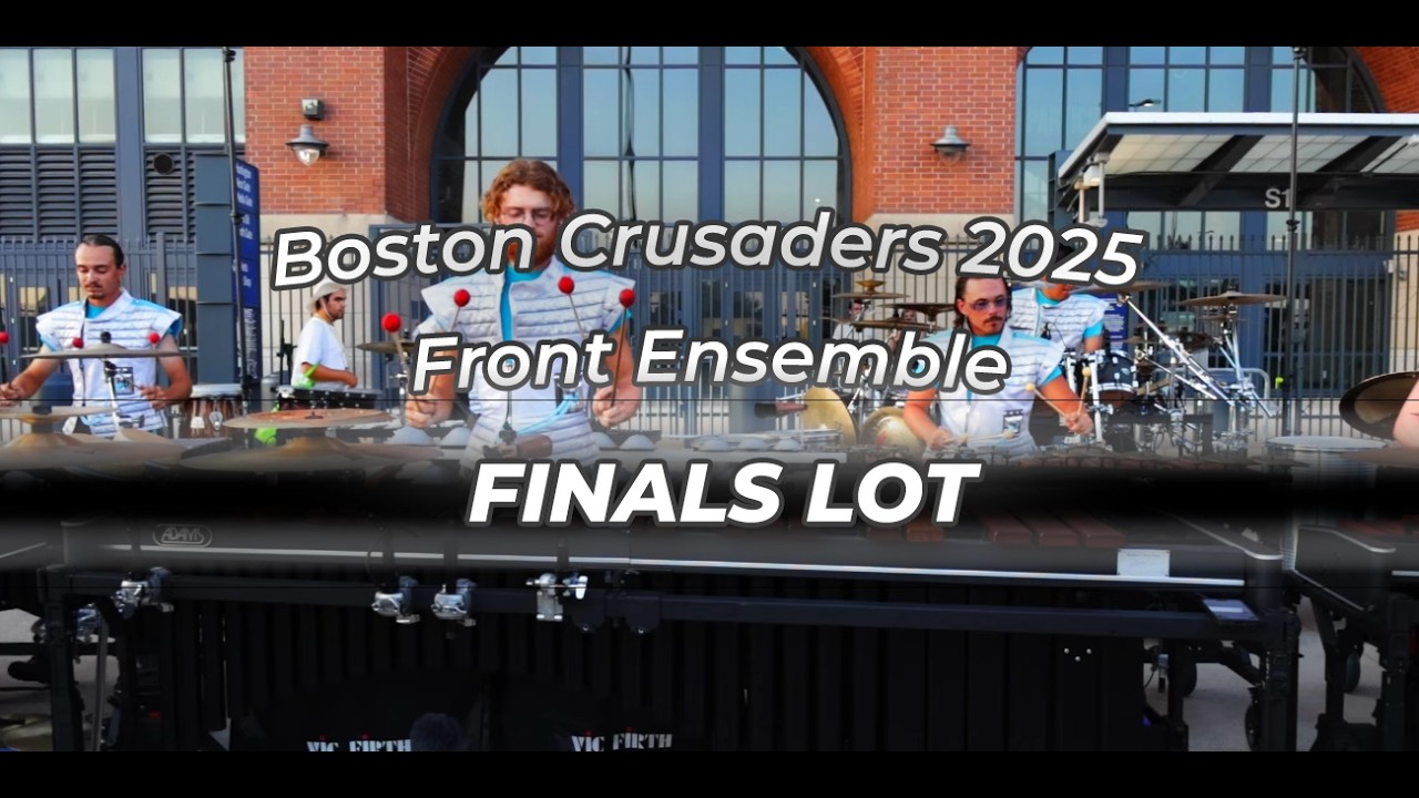 Boston Crusaders Front Ensemble 2025 - Finals Night - Pit Warmup